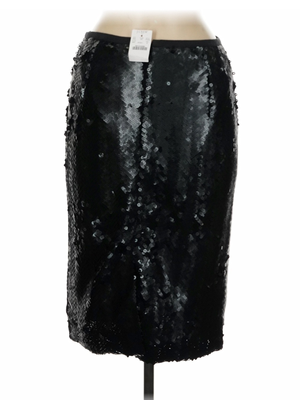 NWT! J. Crew Midnight Sequin Herringbone Pencil Skirt. Size 8. - Picture 4 of 12